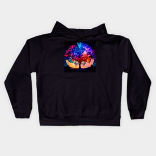 Cosmic tree Kids Hoodie